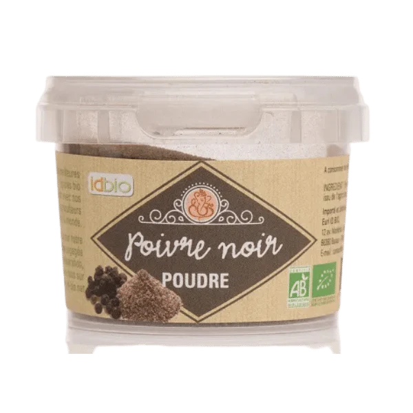 Poivre noir en poudre bio - 40g - Image 3